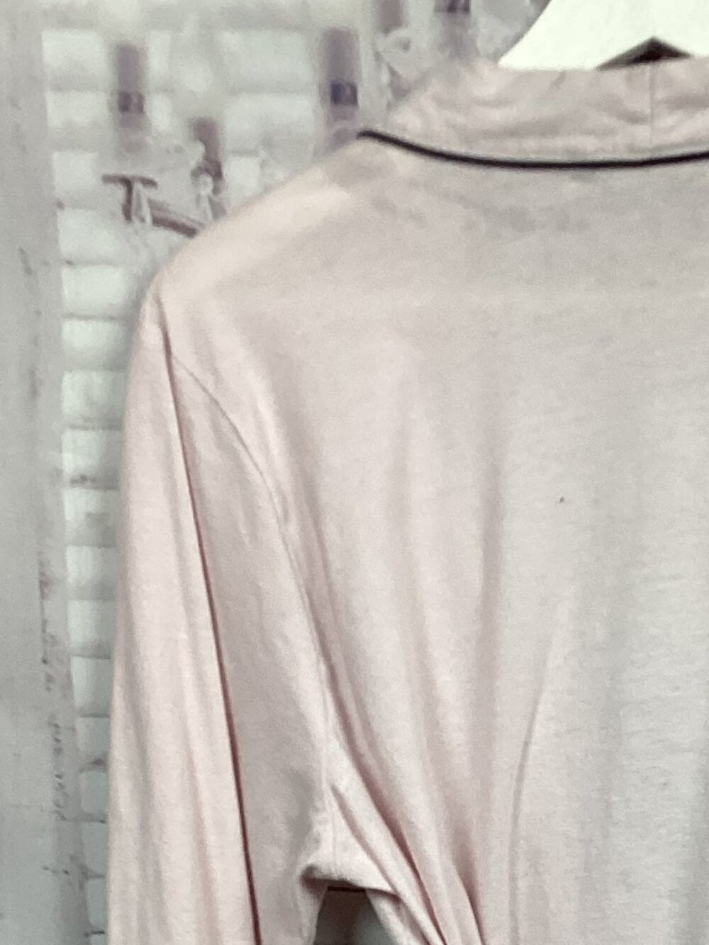 Kate Spade Robe Pink Short with Black Bows Thin M - Picture 6 of 7